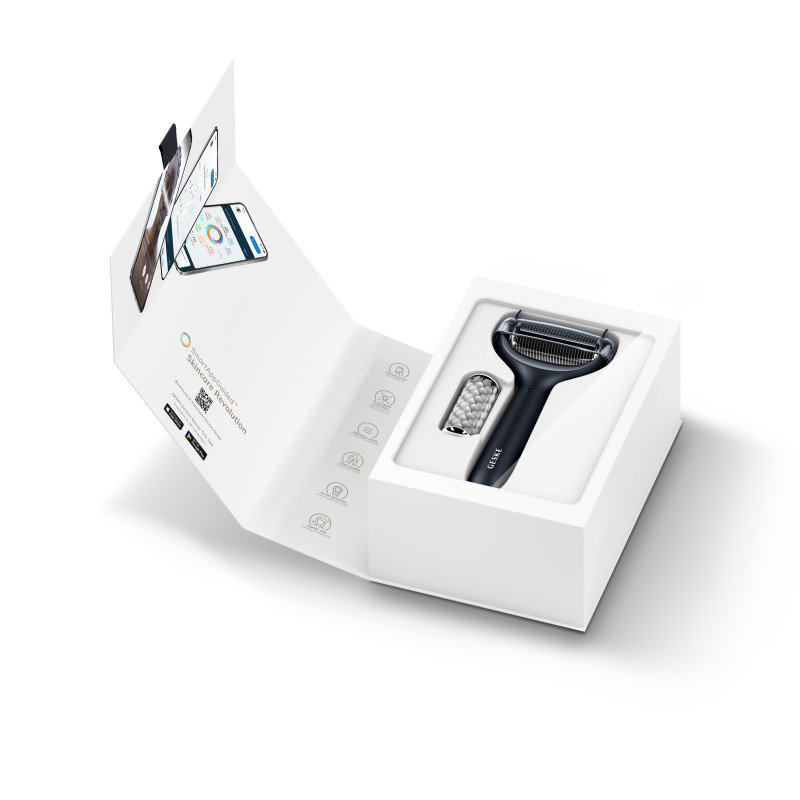 Електронний ролер для обличчя та тіла з мікроголками GESKE MicroNeedle Face&Body Roller black