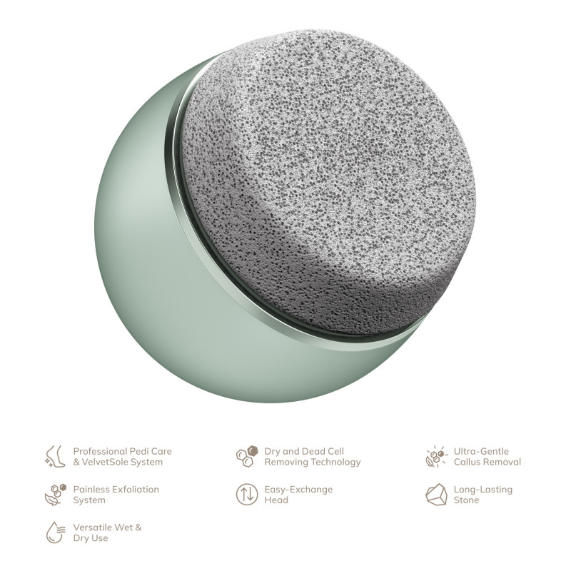 Набір для догляду за стопами GESKE Pumice Stone Callus Remover 7 в 1 green