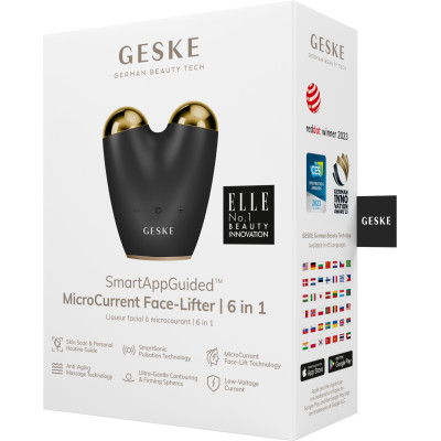 Мікрострумовий підтягувач обличчя GESKE MicroCurrent Face-Lifter gray