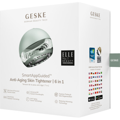 Масажер для підтяжки шкіри обличчя GESKE Anti-aging Skin Tightener 6 в 1 green