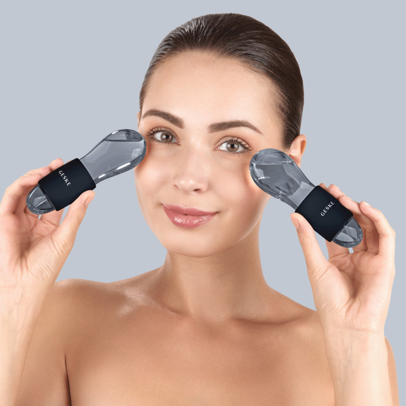 Подвійний масажер для очей GESKE Cool&Warm Duo Eye Massager black