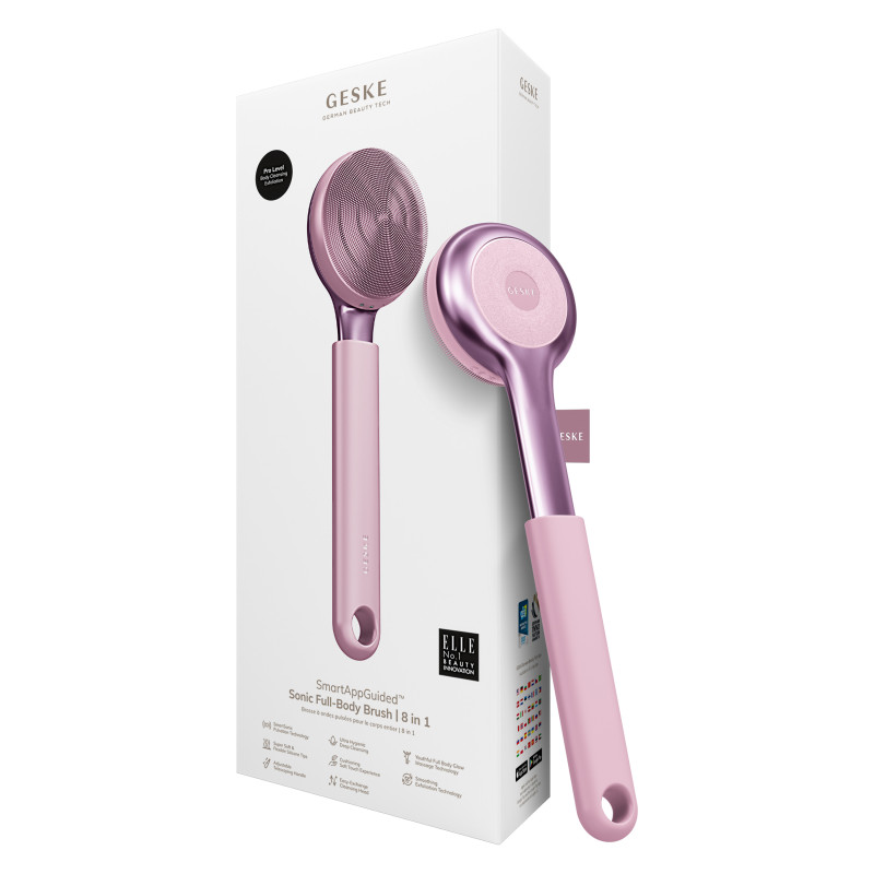 Ультразвукова щітка для всього тіла GESKE Sonic Full-Body Brush&Intensive Exfoliator pink