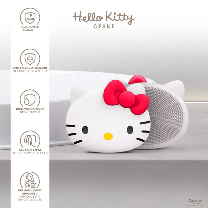 Щітка для обличчя GESKE Facial Brush 3 в 1 by Hello Kitty