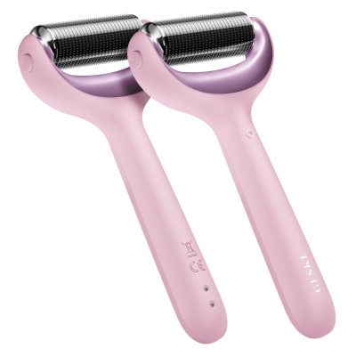 Електронний ролер для обличчя та тіла з мікроголками GESKE MicroNeedle Face&Body Roller 8 в 1 pink