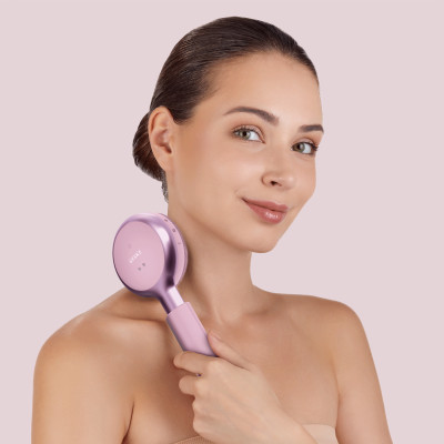 Звукова світлодіодна щітка для всього тіла GESKE Sonic LED Full-Body Brush&Intensive Exfoliator pink