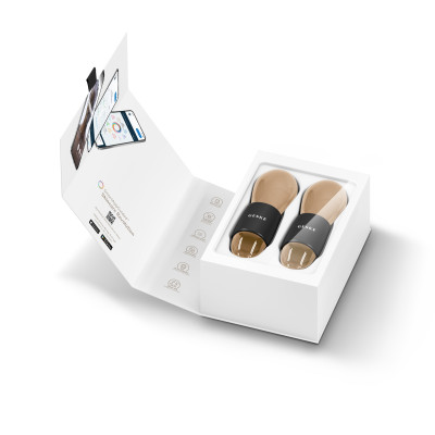 Подвійний масажер для очей GESKE Cool&Warm Duo Eye Massager 7 в 1 gray
