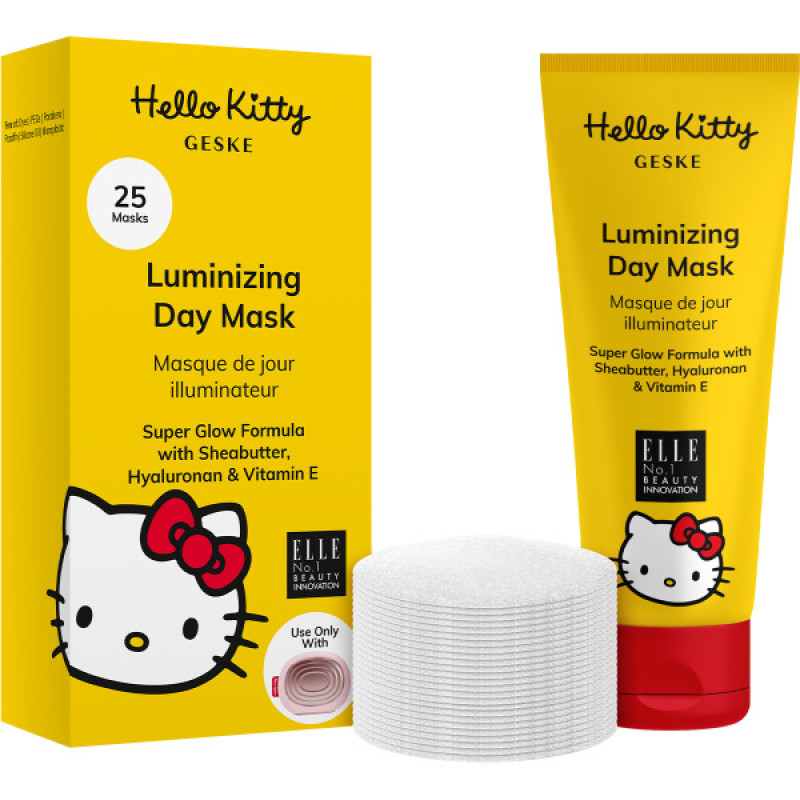 Денна маска для сяйва шкіри GESKE Luminizing Day Mask by Hello Kitty Oval 25 шт