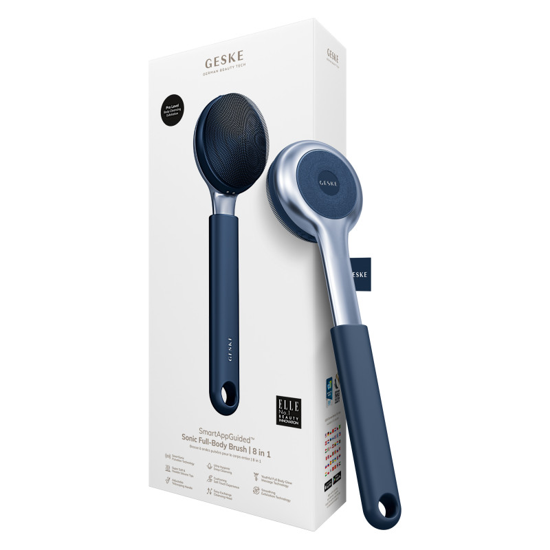 Ультразвукова щітка для всього тіла GESKE Sonic Full-Body Brush&Intensive Exfoliator 8 в 1 midnight