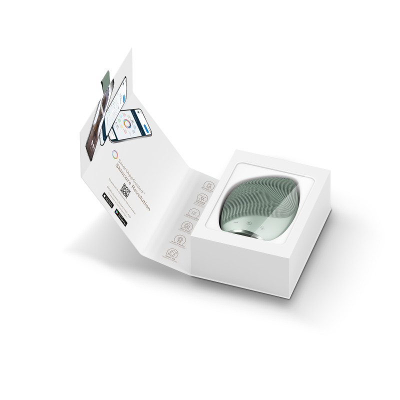 Електронна ультразвукова щітка для обличчя GESKE Sonic Facial Brush 5 в 1 green