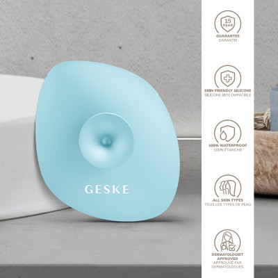 Щітка для обличчя GESKE Facial Brush 4 в 1 з тримачем turquoise