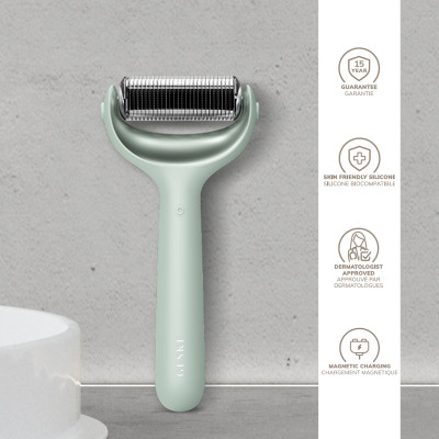 Ролер для голкової мезотерапії обличчя та тіла GESKE MicroNeedle Face&Body Roller 9 в 1 green