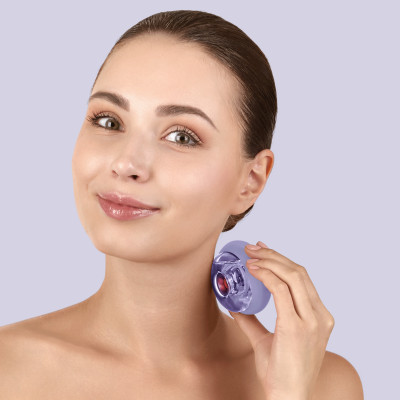 Масажер для обличчя та тіла GESKE Sonic Cool&Warm Face and Body Massager 9 в 1 purple