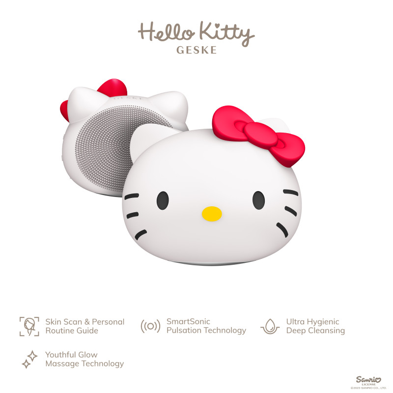 Ультразвукова щітка для обличчя GESKE Sonic Facial Brush by Hello Kitty