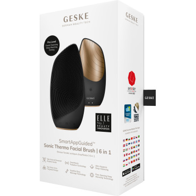 Електронна звукова термощітка для обличчя GESKE Sonic Thermo Facial Brush gray