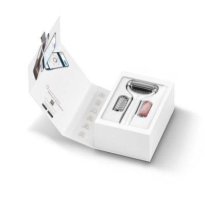 Ролер для голкової мезотерапії обличчя та тіла GESKE MicroNeedle Face&Body Roller white