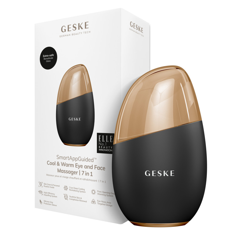 Масажер для обличчя GESKE Cool&Warm Eye and Face Massager gray