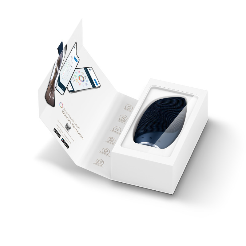 Електронна звукова термощітка для обличчя GESKE Sonic Thermo Facial Brush 6 в 1 midnight