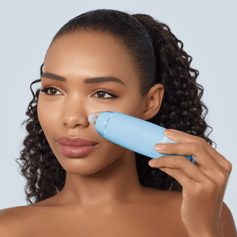 Мікродермабразійний пристрій для видалення чорних цяток GESKE MicroDermabrasion Blackhead Remover 7 в 1 aquamarine