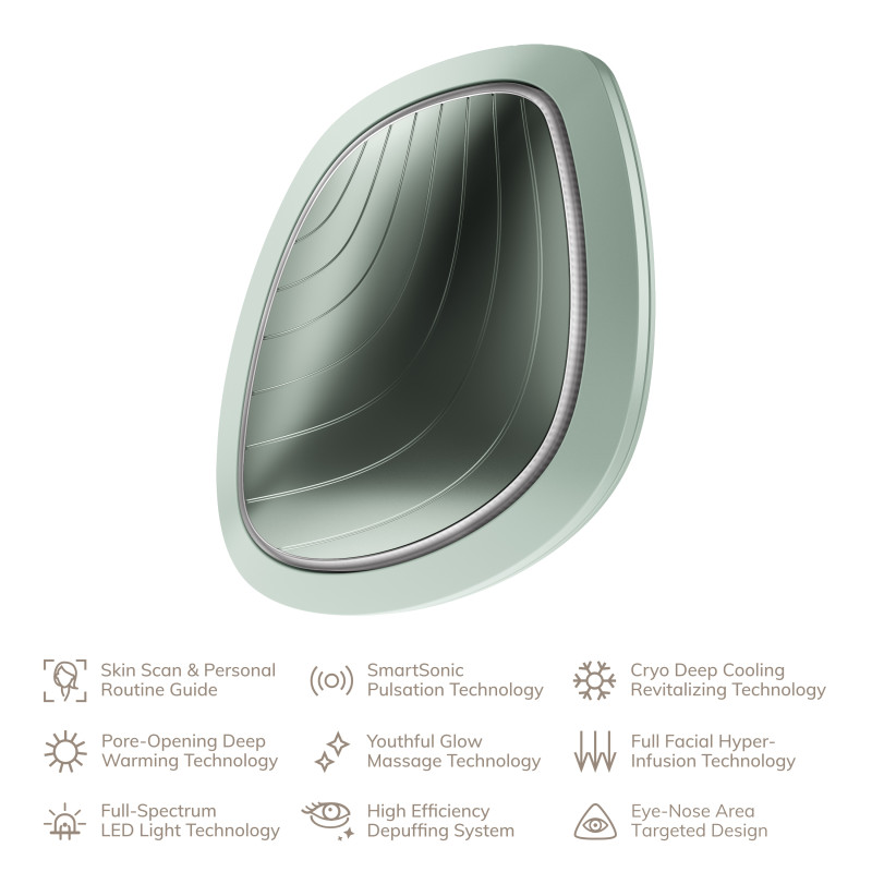 Ультразвукова маска тепло та холод GESKE Sonic Warm&Cool Mask 9 в 1 green