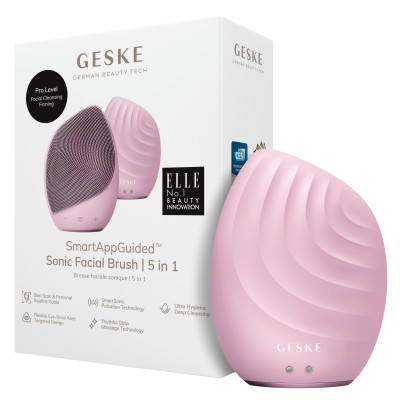 Електронна ультразвукова щітка для обличчя GESKE Sonic Facial Brush pink