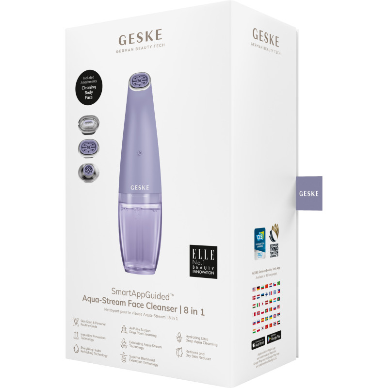 Очищуючий засіб для обличчя GESKE Aqua-Stream Face Cleanser 8 в 1 purple