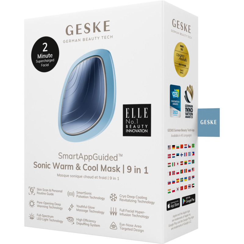 Ультразвукова маска тепло та холод GESKE Sonic Warm&Cool Mask aquamarine