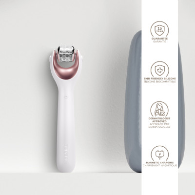 Електронний ролер для обличчя з мікроголками GESKE MicroNeedle Face Roller 9 в 1 starlight