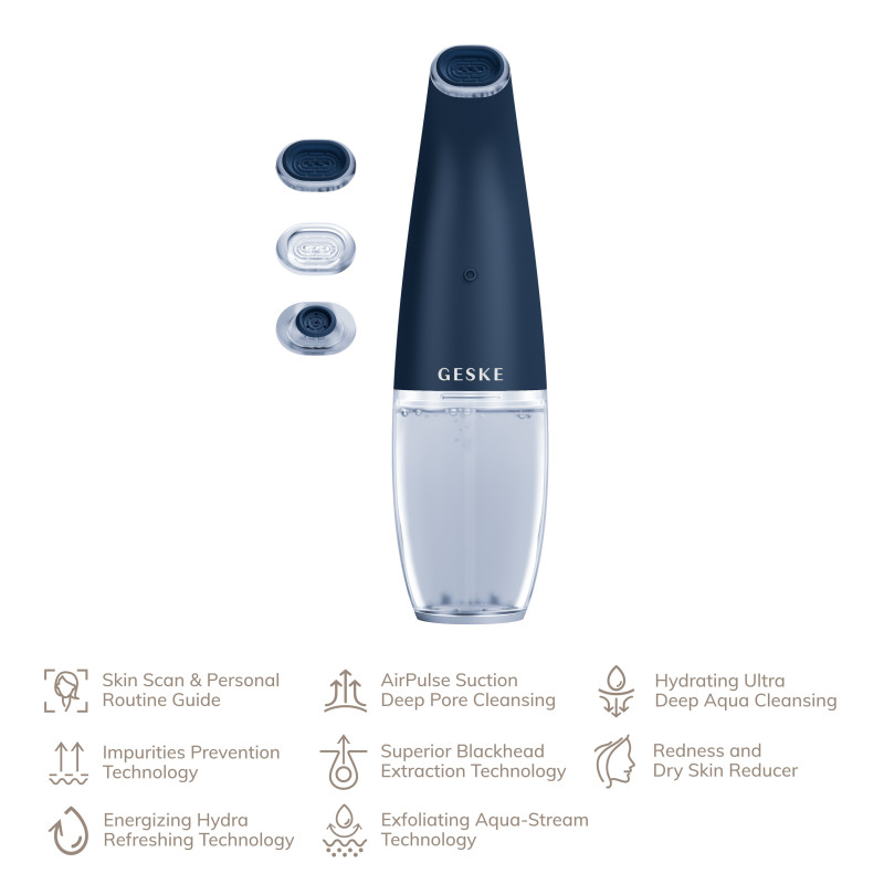Очищуючий засіб для обличчя GESKE Aqua-Stream Face Cleanser 8 в 1 midnight