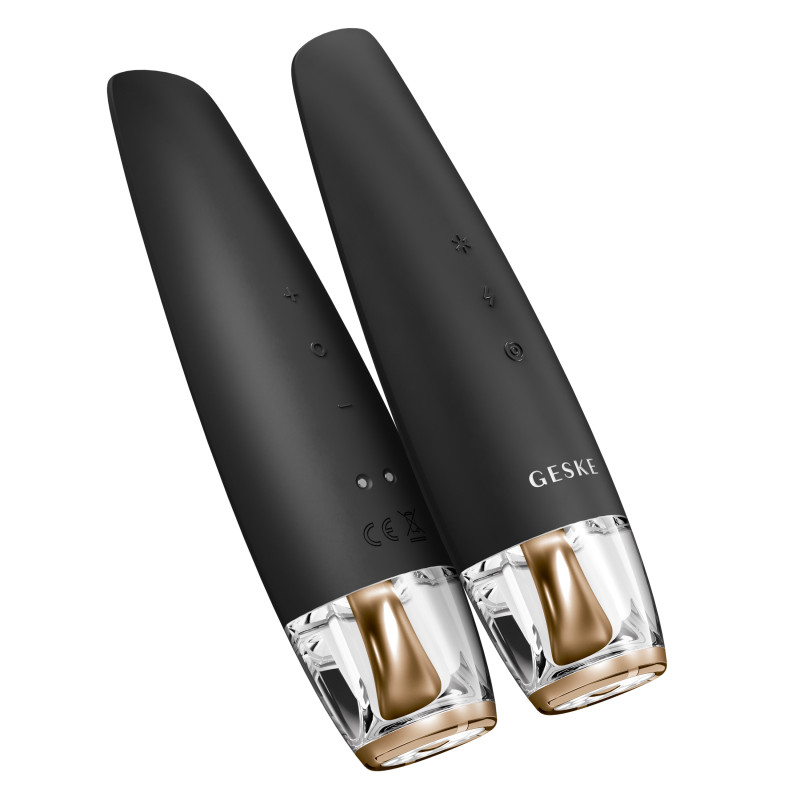 Антивіковий LED-випромінювач для відновлення шкіри обличчя GESKE Anti-Aging Skin Renewer 9 в 1 gray