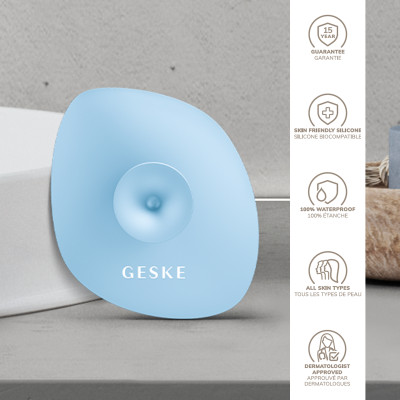 Щітка для обличчя GESKE Facial Brush з тримачем aquamarine