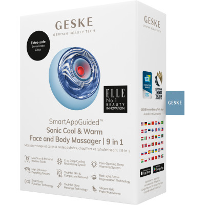 Масажер для обличчя та тіла GESKE Sonic Cool&Warm Face and Body Massager 9 в 1 aquamarine