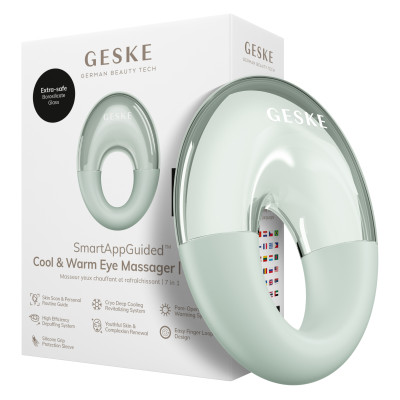 Масажер для очей GESKE Cool&Warm Eye Massager 7 в 1 green Масажер для очей GESKE Cool&Warm Eye Massager 7 в 1 green