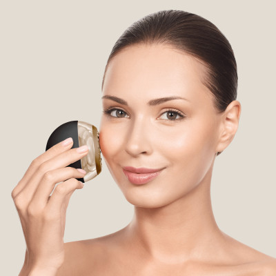 Масажер для підтяжки шкіри обличчя GESKE Anti-aging Skin Tightener gray