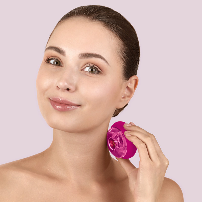 Масажер для обличчя та тіла GESKE Sonic Cool&Warm Face and Body Massager 9 в 1 magenta