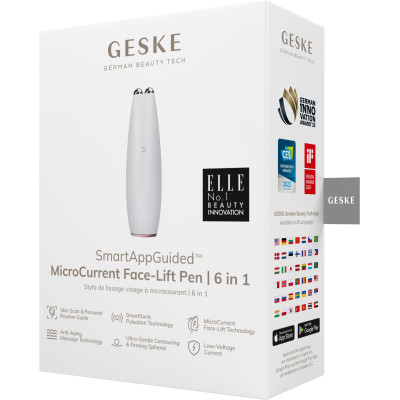 Мікрострумова ручка для підтяжки обличчя GESKE MicroCurrent Face-Lift Pen starlight