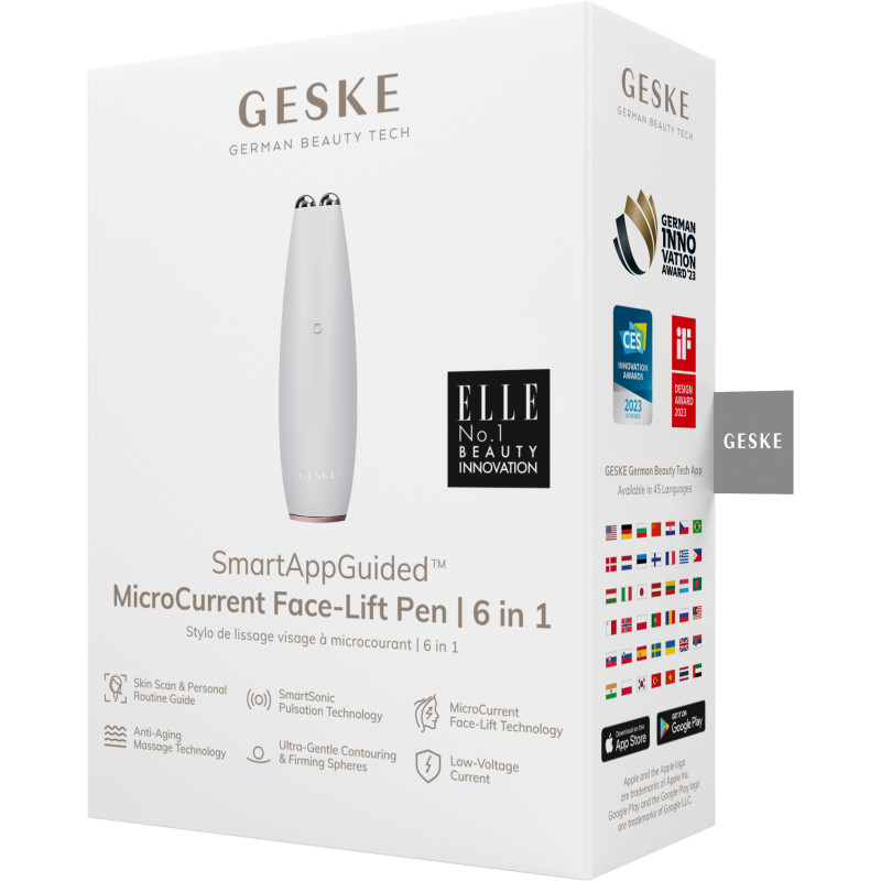 Мікрострумова ручка для підтяжки обличчя GESKE MicroCurrent Face-Lift Pen starlight
