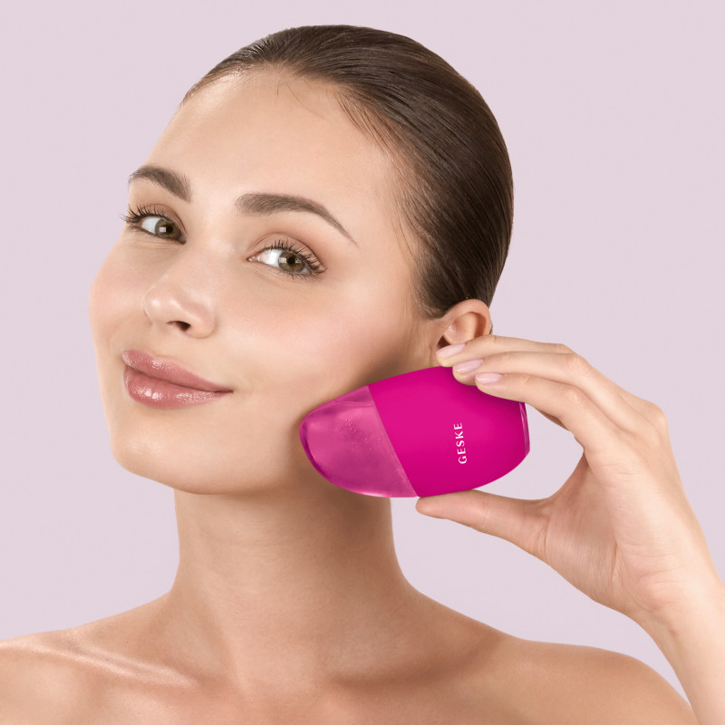 Масажер для обличчя GESKE Cool&Warm Eye and Face Massager 7 в 1 magenta