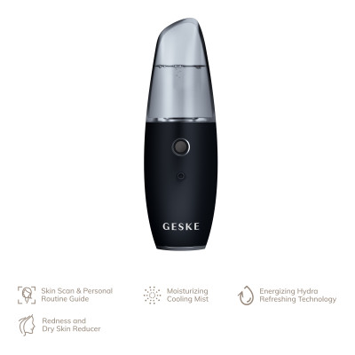 Зволожувач для шкіри обличчя GESKE Facial Hydration Refresher 4 в 1 black