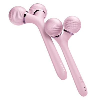 Електронний ультразвуковий ролик для обличчя та тіла GESKE Sonic Facial&Body Roller 4 в 1 pink
