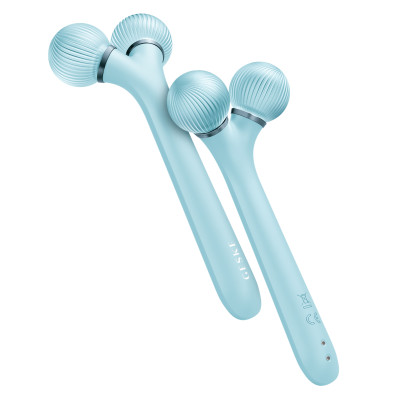 Електронний ультразвуковий ролик для обличчя GESKE Sonic Facial Roller 4 в 1 turquoise