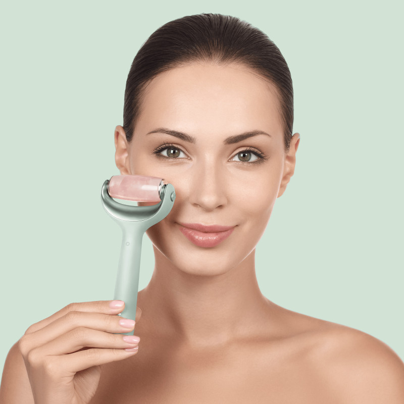 Ролер для голкової мезотерапії обличчя та тіла GESKE MicroNeedle Face&Body Roller 9 в 1 green
