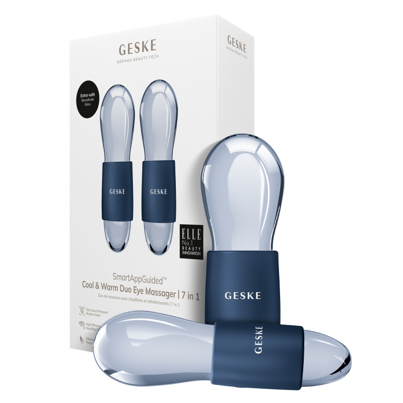 Подвійний масажер для очей GESKE Cool&Warm Duo Eye Massager 7 в 1 midnight