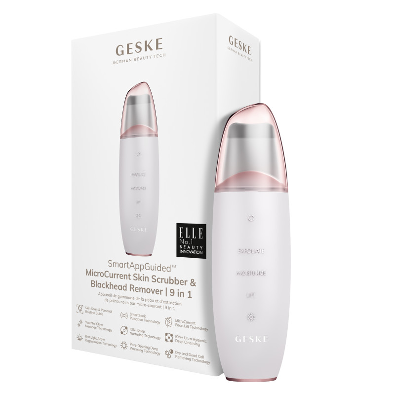 Мікрострумовий скрабер для шкіри та усунення чорних точок GESKE MicroCurrent Skin Scrubber&Blackhead Remover 9 в 1 starlight