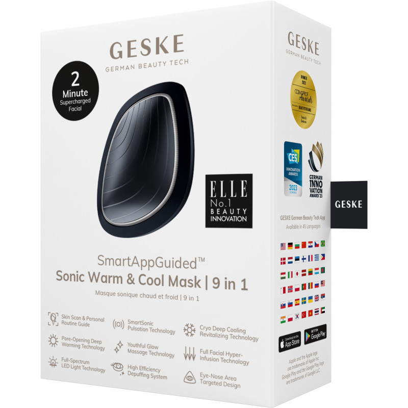 Ультразвукова маска тепло та холод GESKE Sonic Warm&Cool Mask black