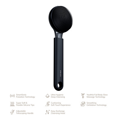 Ультразвукова щітка для всього тіла GESKE Sonic Full-Body Brush&Intensive Exfoliator black