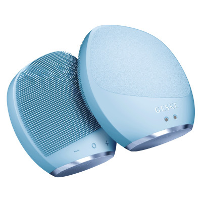 Ультразвукова щітка для тіла та інтенсивний пілінг GESKE Sonic Body Brush&Intensive Exfoliator 7 в 1 aquamarine