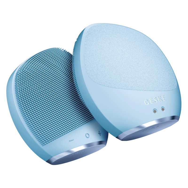 Ультразвукова щітка для тіла та інтенсивний пілінг GESKE Sonic Body Brush&Intensive Exfoliator 7 в 1 aquamarine