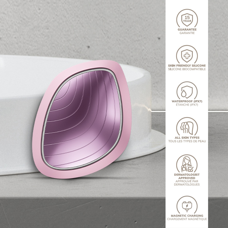 Ультразвукова маска тепло та холод GESKE Sonic Warm&Cool Mask pink