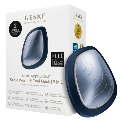 Ультразвукова маска тепло та холод GESKE Sonic Warm&Cool Mask 9 в 1 midnight Ультразвукова маска тепло та холод GESKE Sonic Warm&Cool Mask 9 в 1 midnight