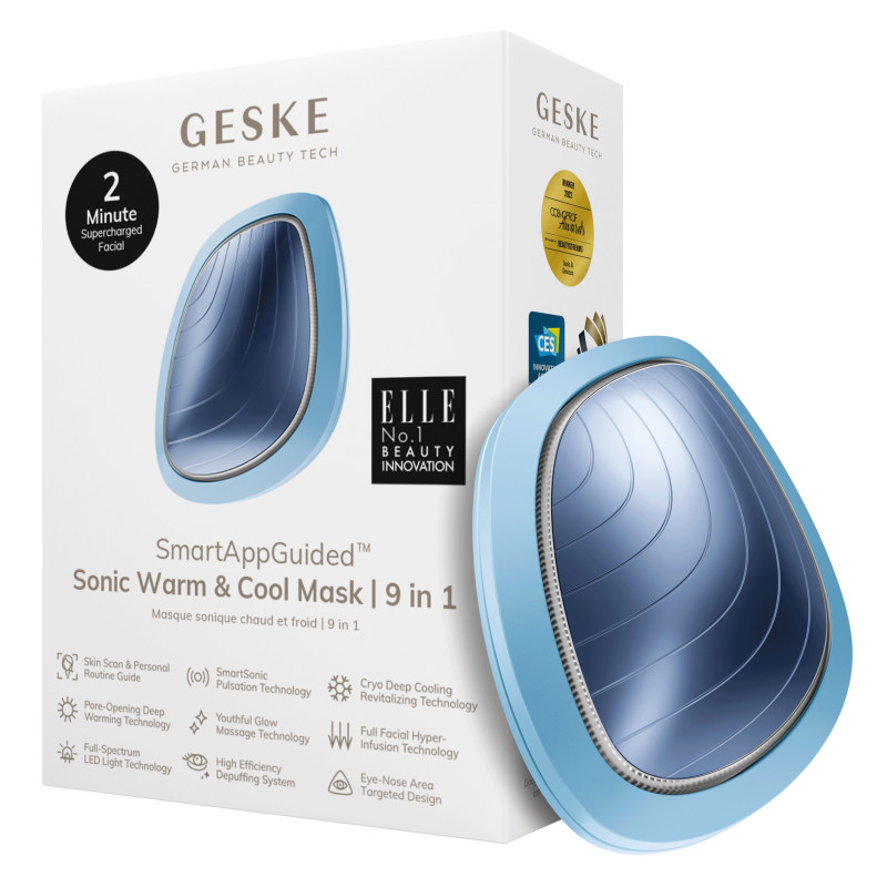 Ультразвукова маска тепло та холод GESKE Sonic Warm&Cool Mask aquamarine